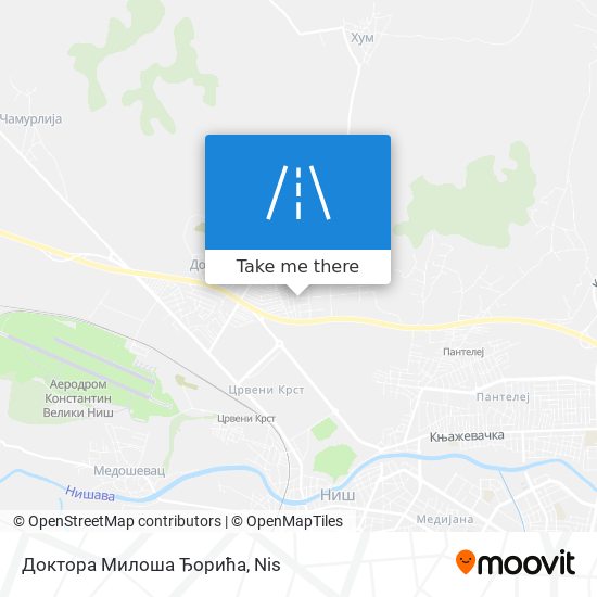 Доктора Милоша Ђорића map