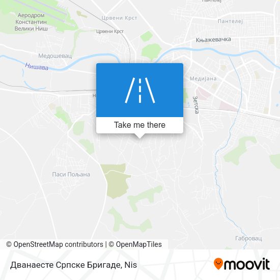 Дванаесте Српске Бригаде map