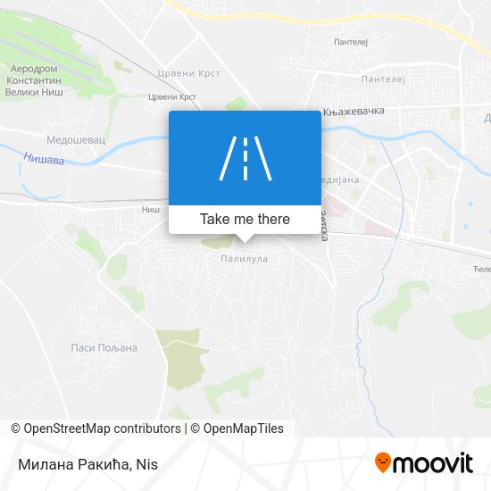 Милана Ракића map