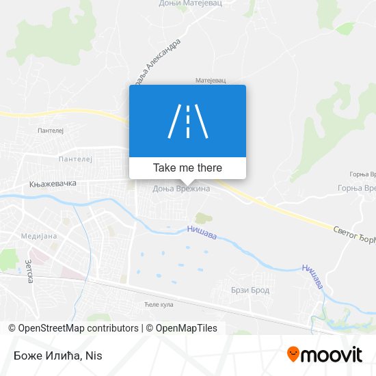 Боже Илића map