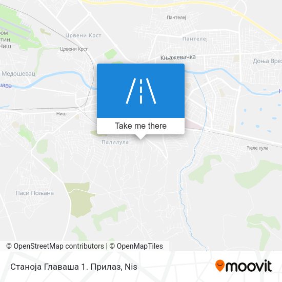 Станоја Главаша 1. Прилаз map