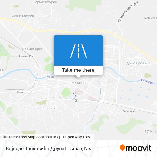 Војводе Танкосића Други Прилаз map