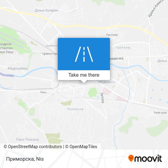 Приморска map