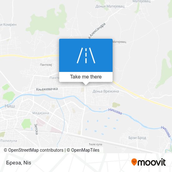 Бреза map
