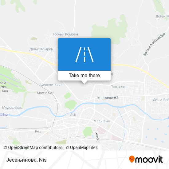 Јесењинова map