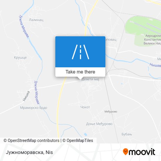 Јужноморавска map