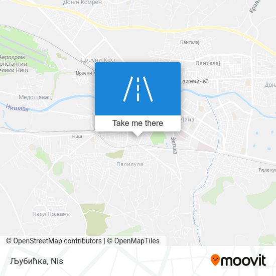 Љубићка map