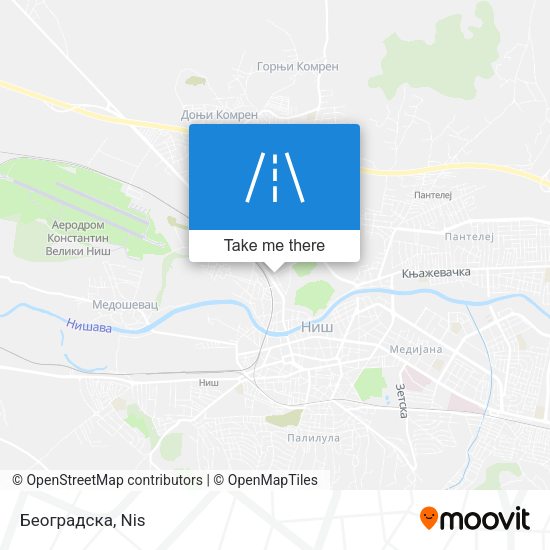 Београдска map