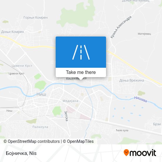 Бојничка map