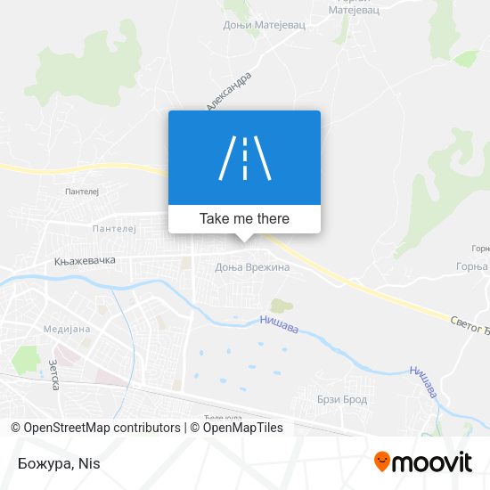 Божура map