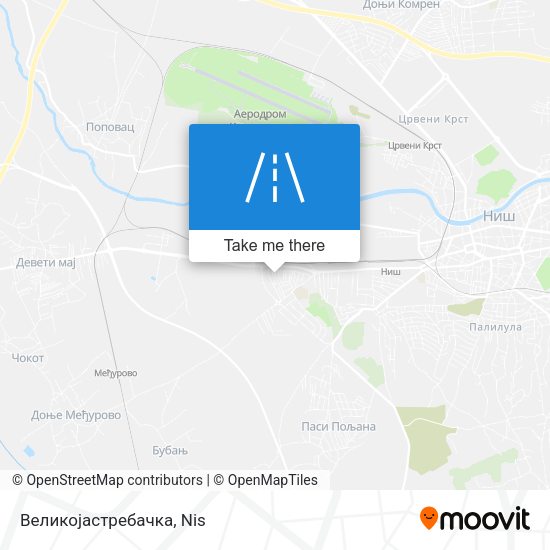 Великојастребачка map