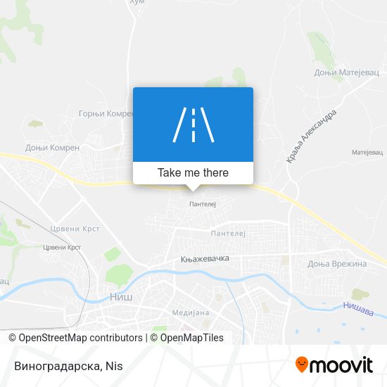 Виноградарска map