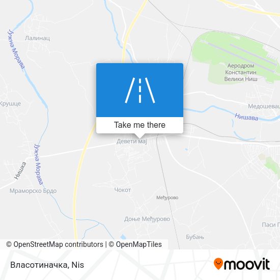 Власотиначка map