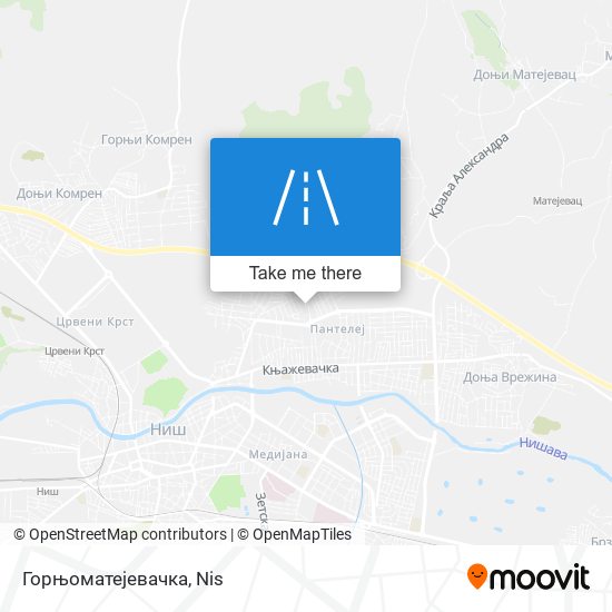 Горњоматејевачка map