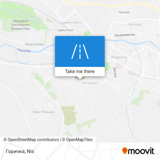Горичка map