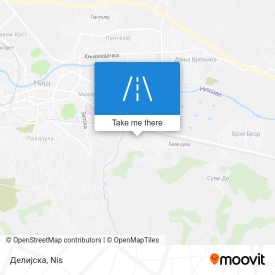 Делијска map