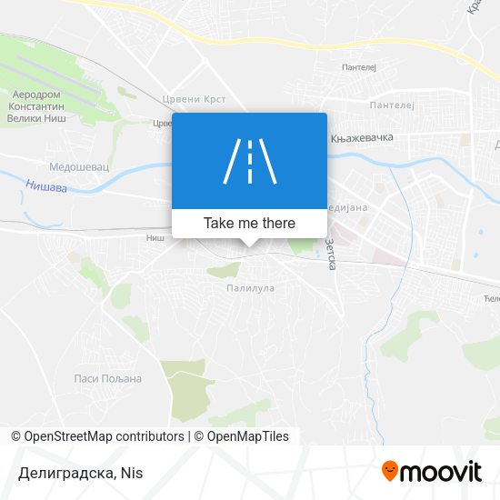 Делиградска map