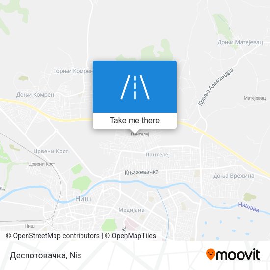 Деспотовачка map