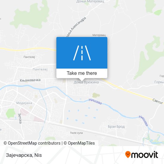 Зајечарска map