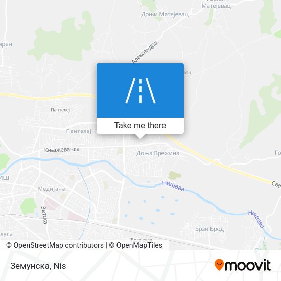 Земунска map