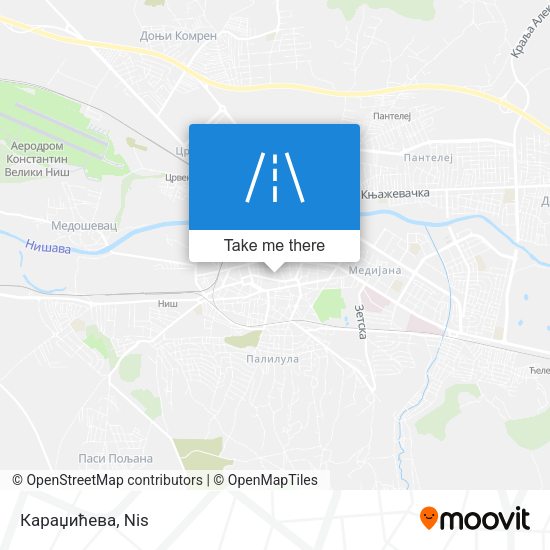 Караџићева map