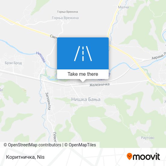 Коритничка map