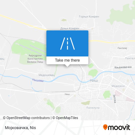 Мојковачка map
