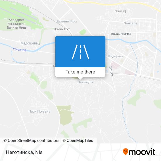 Неготинска map