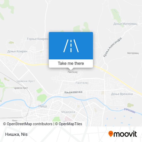Нишка map