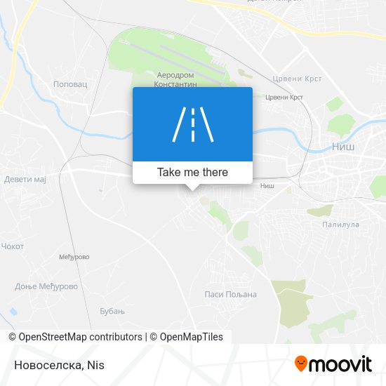 Новоселска map