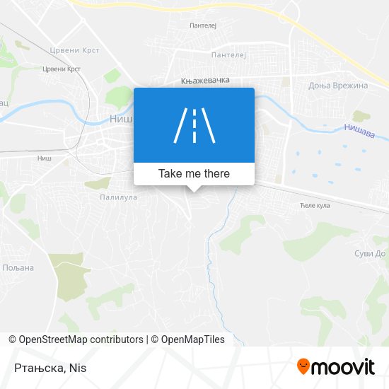 Ртањска map