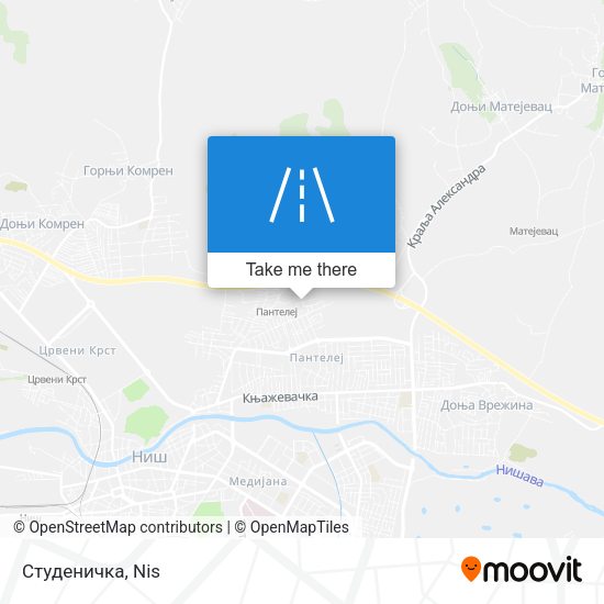 Студеничка map