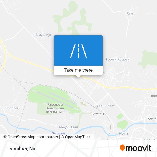 Теслићка map