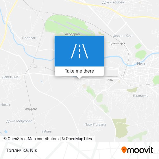 Топличка map