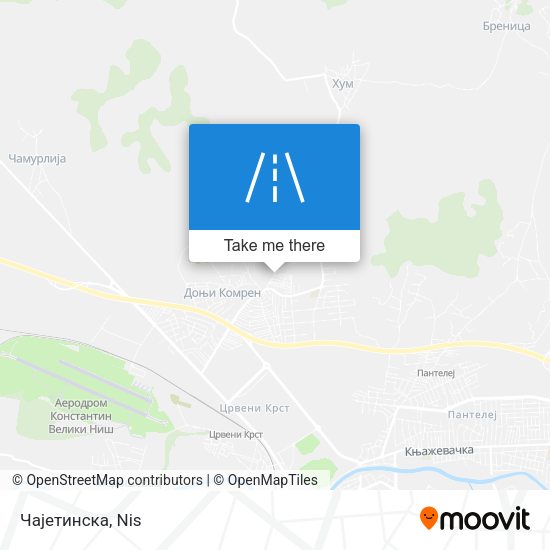 Чајетинска map