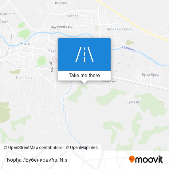 Ђорђа Љубенковића map