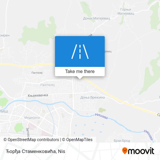 Ђорђа Стаменковића map