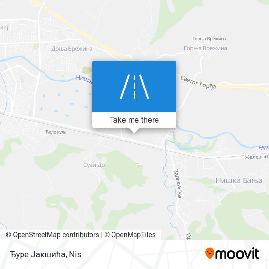 Ђуре Јакшића map