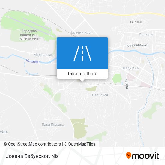 Јована Бабунског map