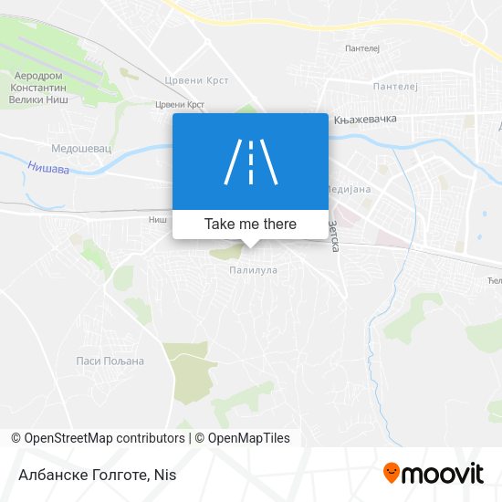 Албанске Голготе map