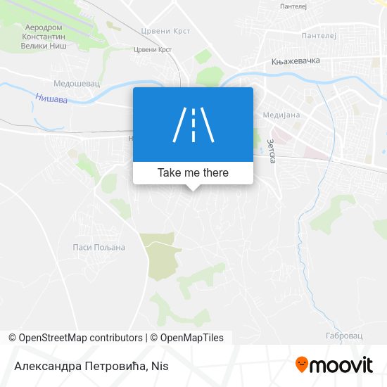Александра Петровића map