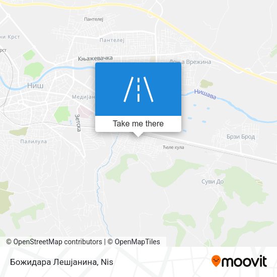 Божидара Лешјанина map