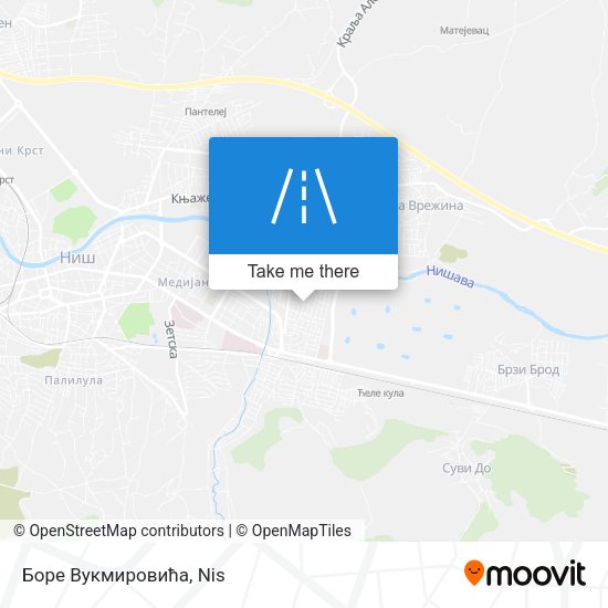 Боре Вукмировића map