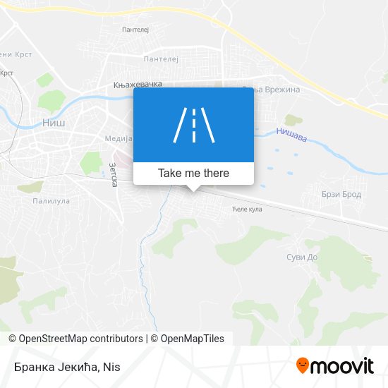 Бранка Јекића map