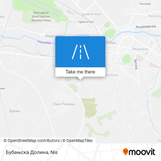 Бубањска Долина map