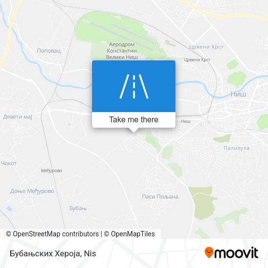 Бубањских Хероја map