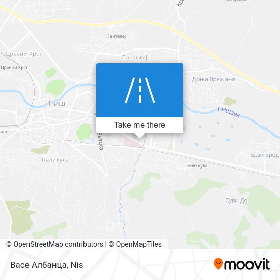 Васе Албанца map