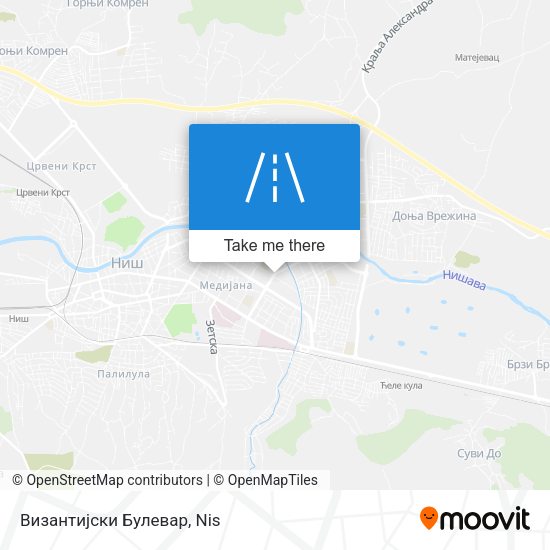 Византијски Булевар map