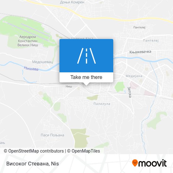 Високог Стевана map