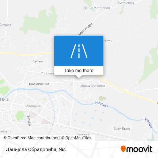Данијела Обрадовића map